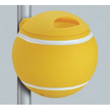 BAKU Sport Пласт. корзина д/мусора в виде тен.мяча, желт.